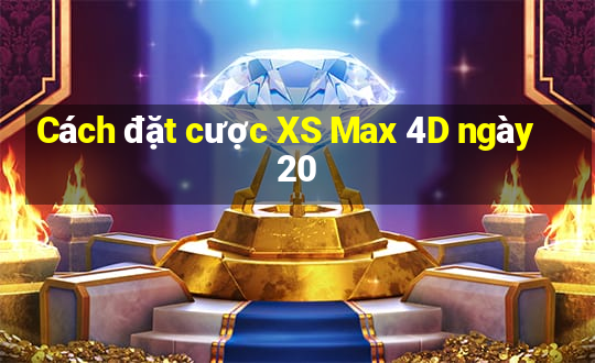 Cách đặt cược XS Max 4D ngày 20