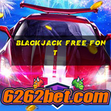 blackjack free font