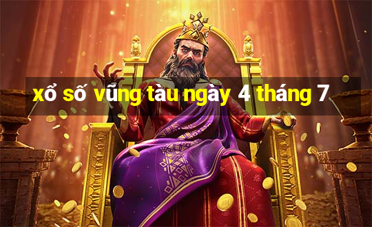 xổ số vũng tàu ngày 4 tháng 7