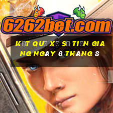 kết quả xổ số tiền giang ngày 6 tháng 8