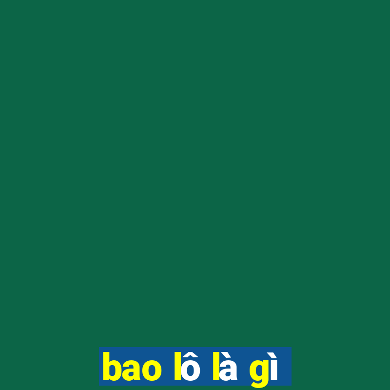 bao lô là gì