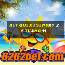 kết quả xổ số ngày 25 tháng 11