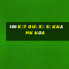 100 kết quả xổ số khánh hòa