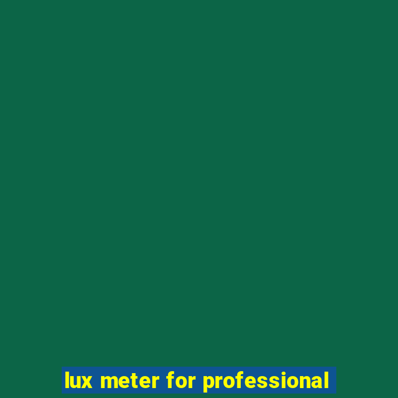 lux meter for professional