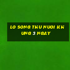 lo song thu nuoi khung 3 ngay