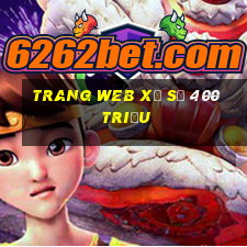 Trang web xổ số 400 triệu