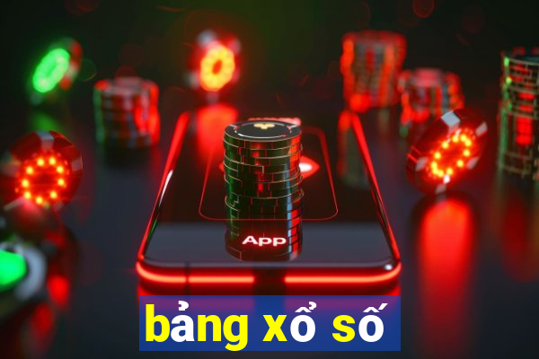 bảng xổ số