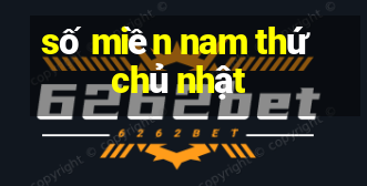 số miền nam thứ chủ nhật