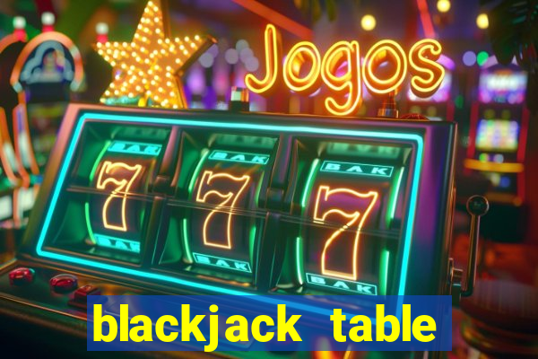 blackjack table game set