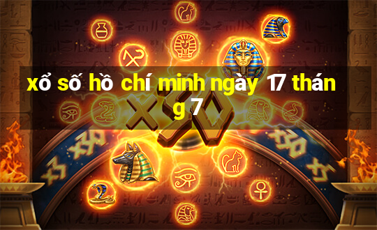 xổ số hồ chí minh ngày 17 tháng 7