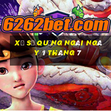 xổ số quảng ngãi ngày 1 tháng 7