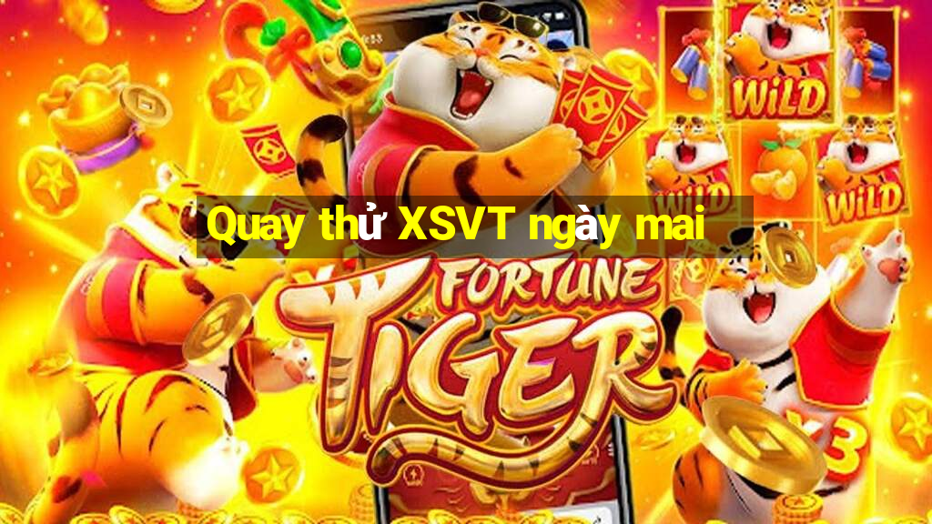 Quay thử XSVT ngày mai