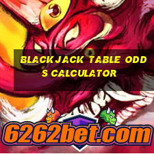 blackjack table odds calculator