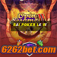 bài poker là gì