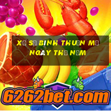 xổ số bình thuận mở ngày thứ năm