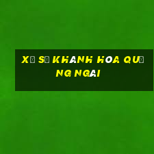 xổ số khánh hòa quảng ngãi