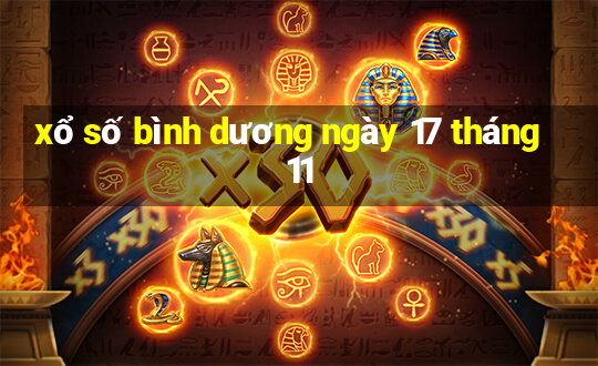 xổ số bình dương ngày 17 tháng 11