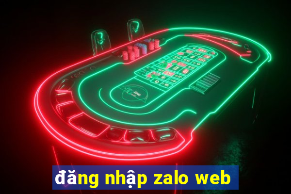 đăng nhập zalo web