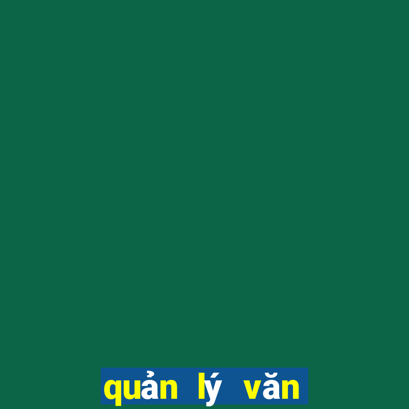 quản lý văn bản điều hành