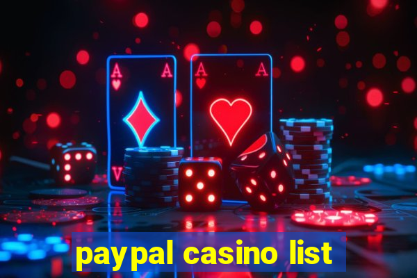 paypal casino list