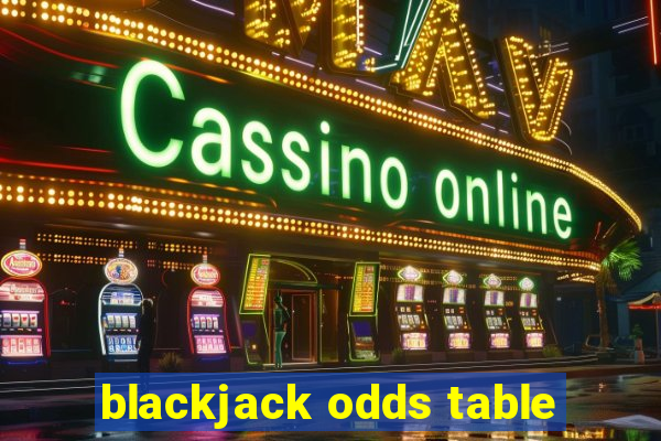 blackjack odds table