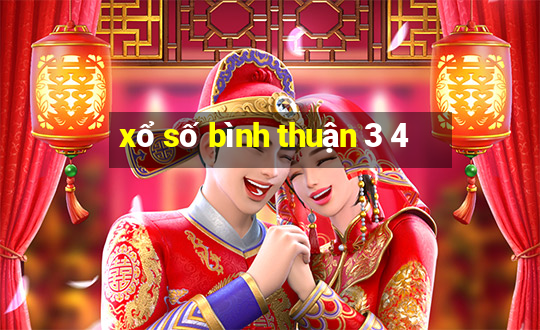 xổ số bình thuận 3 4