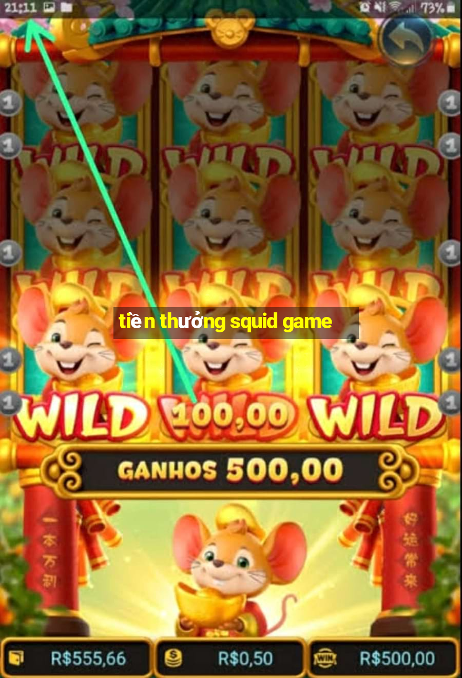 tiền thưởng squid game