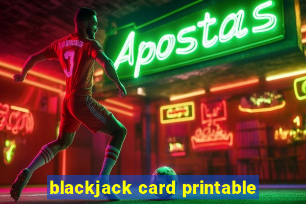 blackjack card printable