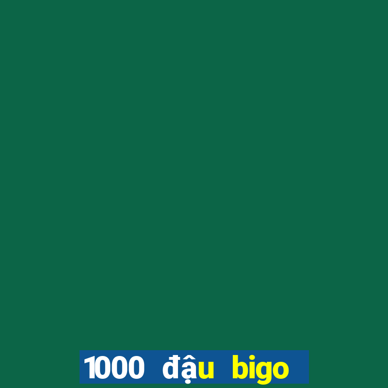 1000 đậu bigo đổi được bao nhiêu tiền