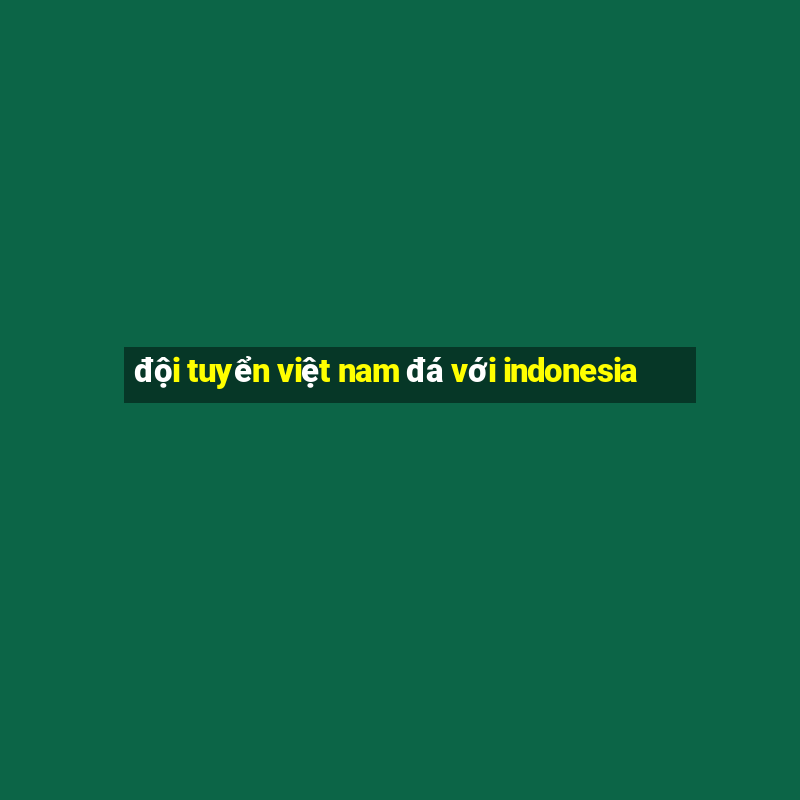 đội tuyển việt nam đá với indonesia