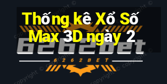 Thống kê Xổ Số Max 3D ngày 2