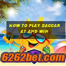 how to play baccarat and win