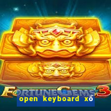 open keyboard xổ số miền nam