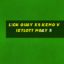 Lịch quay XS Keno Vietlott ngày 5