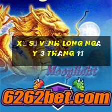 xổ số vĩnh long ngày 3 tháng 11