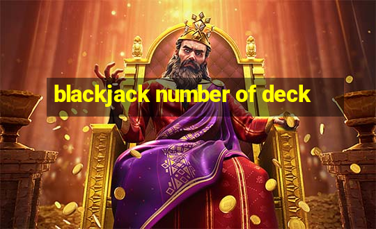 blackjack number of deck