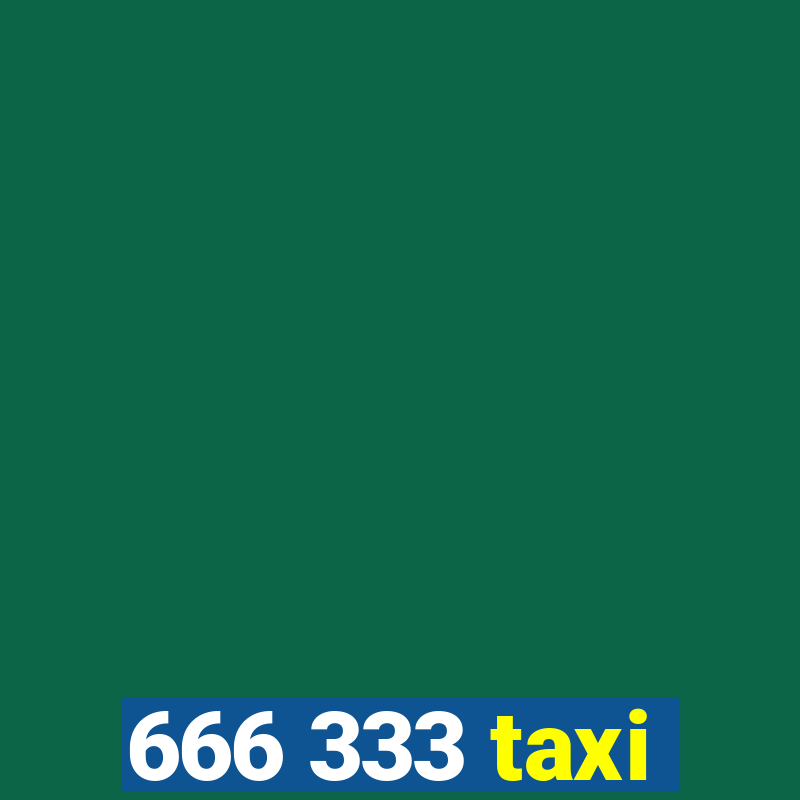 666 333 taxi