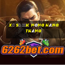 xổ số đắk nông hàng tháng