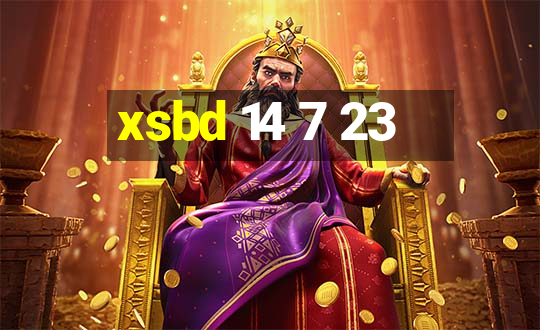 xsbd 14 7 23