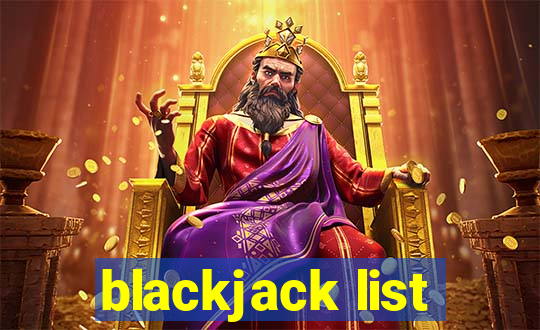 blackjack list