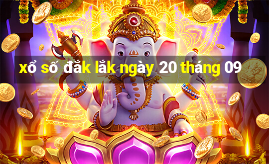 xổ số đắk lắk ngày 20 tháng 09