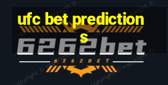 ufc bet predictions