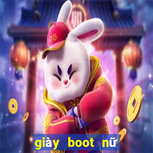 giày boot nữ đế bệt cổ thấp