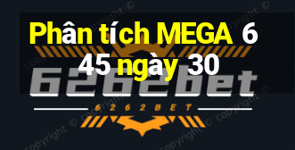 Phân tích MEGA 6 45 ngày 30