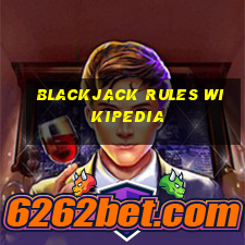 blackjack rules wikipedia