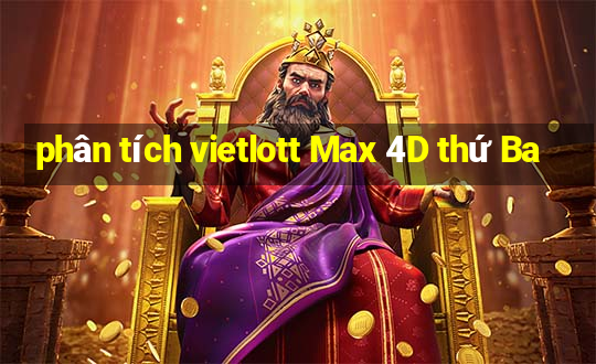 phân tích vietlott Max 4D thứ Ba