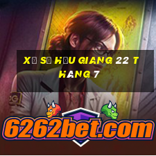 xổ số hậu giang 22 tháng 7