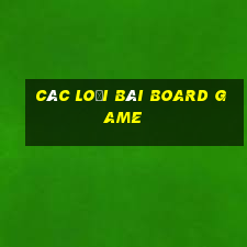 các loại bài board game