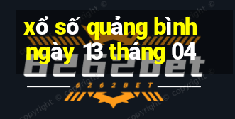 xổ số quảng bình ngày 13 tháng 04