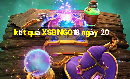 kết quả XSBINGO18 ngày 20